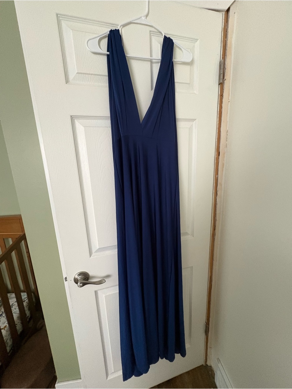 Lulu's Navy V-Neck Maxi Dress